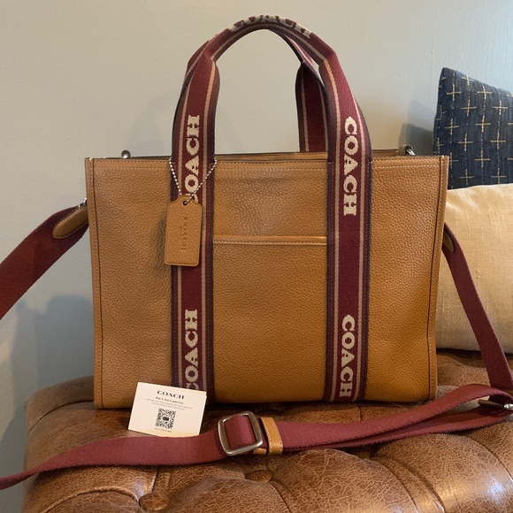 Coach Smith Tote Crossbody Bag In Leather/Silver/Penny Multi Cu997 - Picture 1 of 5